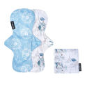 Eco Mini stofbind med bambus- 3 stk natbind - leafy