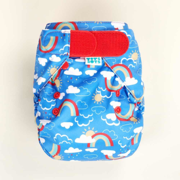 Totsbots PeeNut bamboozle wrap - rainbow skies