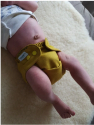 Puppi merino uld cover - newborn - Stay Calm - trykknapper