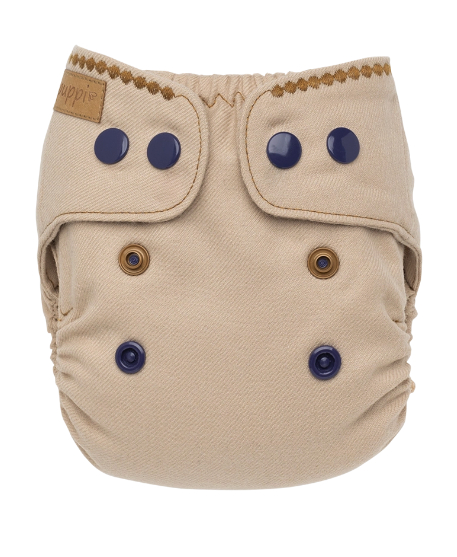 Puppi merino uld cover - newborn - Stay Calm - trykknapper
