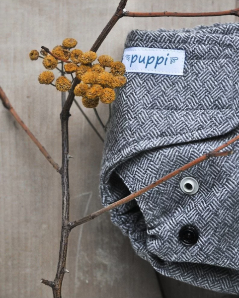 Puppi merino uld cover - onesize PLUS SIO - timeless elegance - velcro