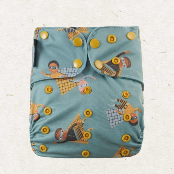 Eco Mini onesize bambus lommeble - super hero