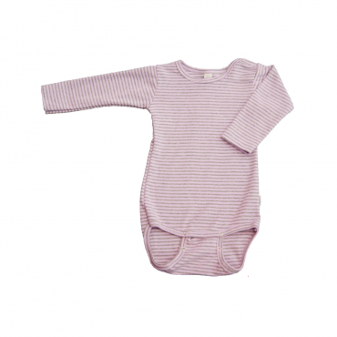 Iobio langærmet body - Rosa/Grå striber
