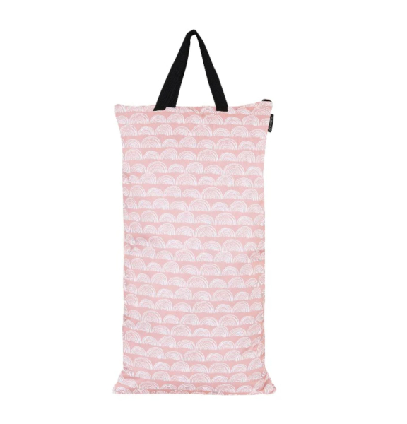 Eco Mini - MONO wetbag med lynlås og strop - pastel hills