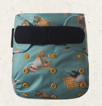 Eco Mini onesize lommeble 1.0 - super hero - velcro