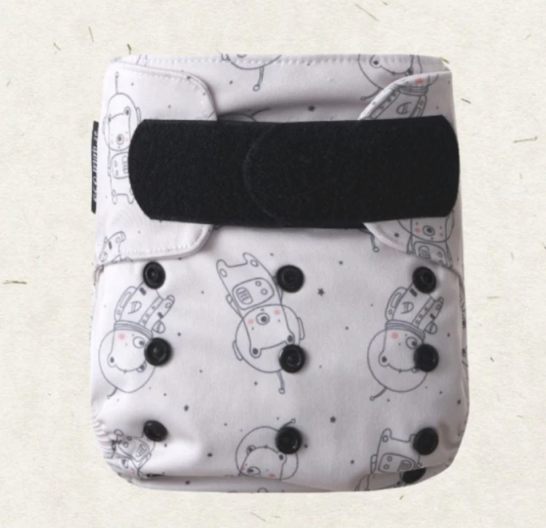 Eco Mini onesize lommeble 1.0 - space teddy - velcro