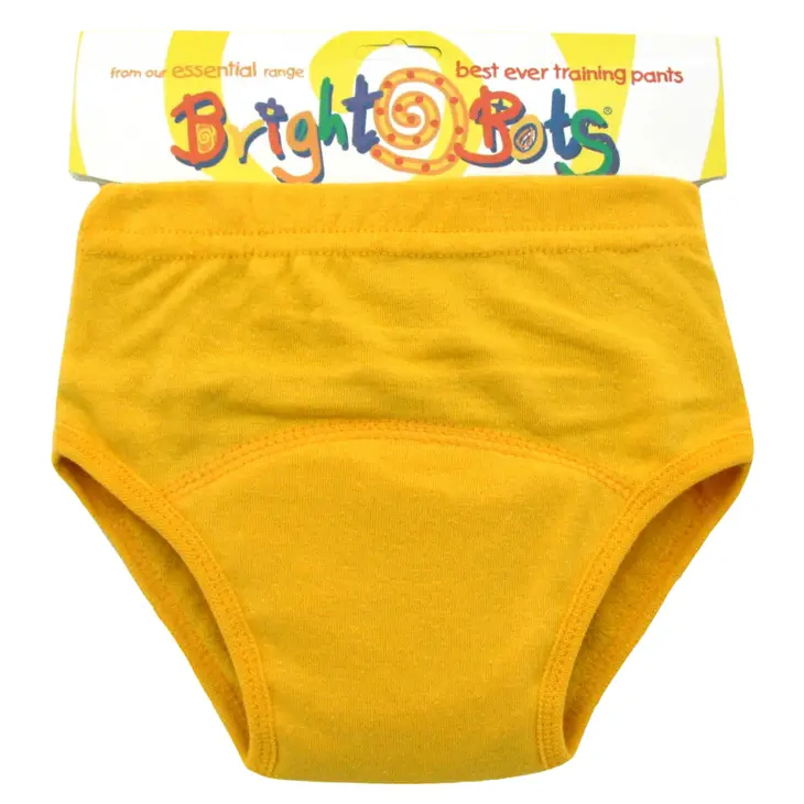 Billede af Bright Bots training pants / vandtætte underbukser - gul - størrelse Small