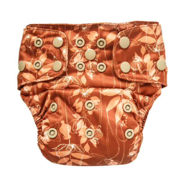 heritage hug double gussets copper poppies