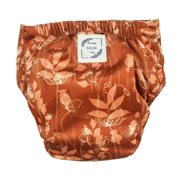 heritage hug double gussets cobber poppies
