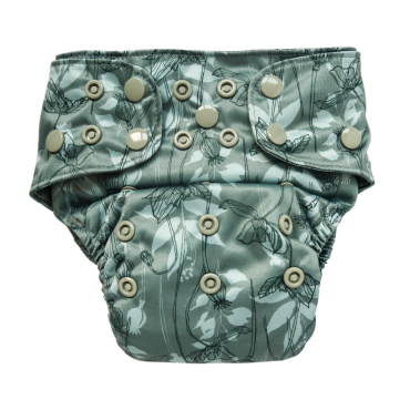 Heritage Hug teal poppies double gussets