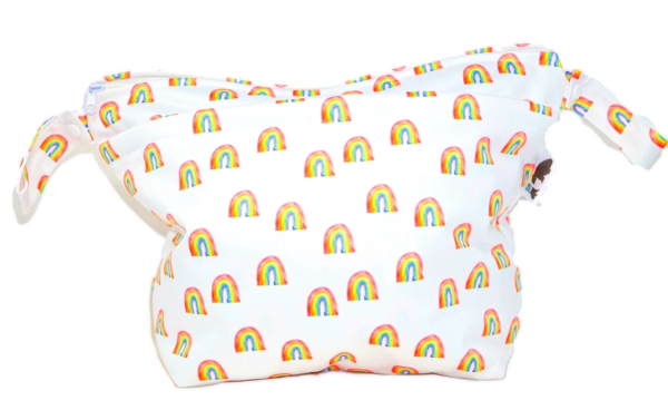 Bear Bott pram wetbag - rainbows