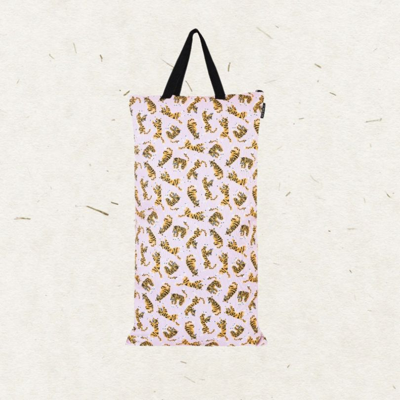 Billede af Eco Mini wetbag XL med lynlås og strop - tigers play
