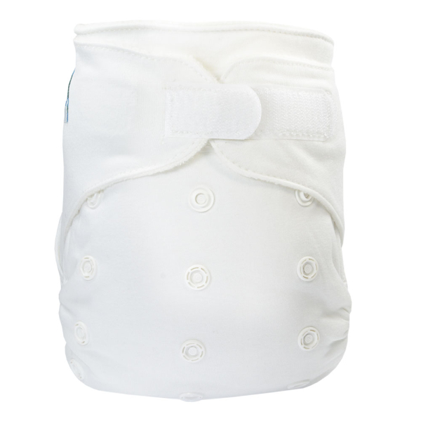 Blümchen - onesize - økologisk bomuld formsyet SLIM - velcro