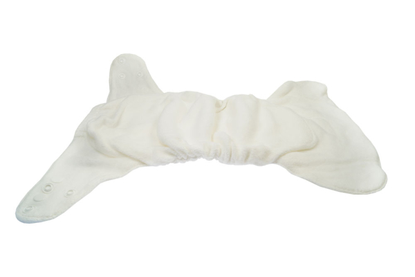 Blümchen - onesize - økologisk bomuld formsyet SLIM - velcro