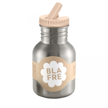 BLAFRE stålflaske - 300 ml m. vippetud - fersken