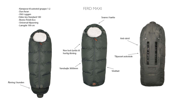 Easygrow kørepose - ferd maxi - grey