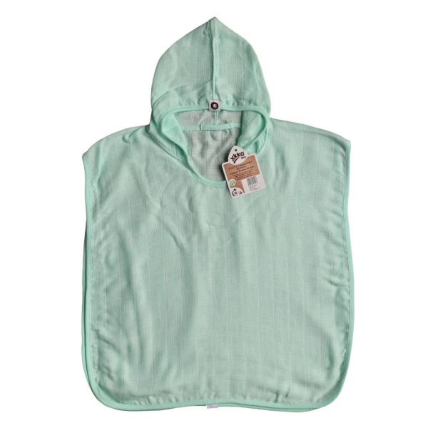 XKKO bambus muslin poncho - mint