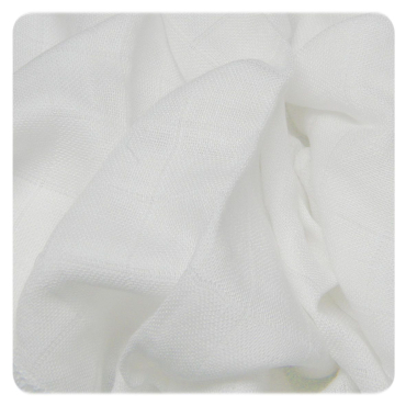 XKKO stofbleer - 9 pk - 30x30 cm - bambus/bomuld - hvid