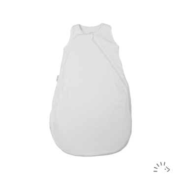 Iobio sovepose til nyfødt i økologisk bomuld - hvid