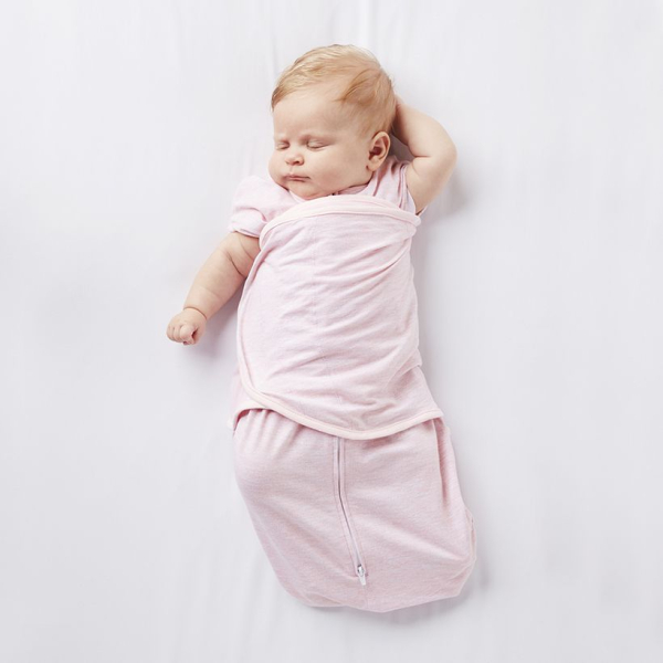 BreathableBaby 3-i 1-svøb – pink heather