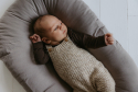 Cocoon babynest med kapok - dusted brown