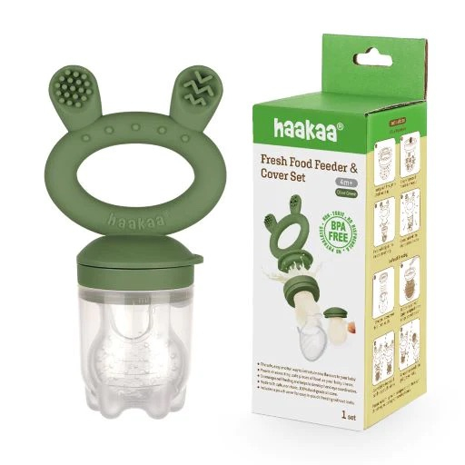 Haakaa foodfeeder/madsut - olive green