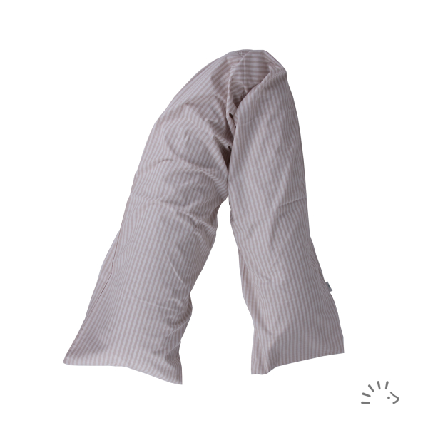 Iobio ammepude med speltskaller 170x20 cm - slange - karo sand rose