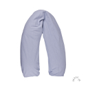 Iobio ammepude med speltskaller 170x20 cm - slange - fine stripe blue
