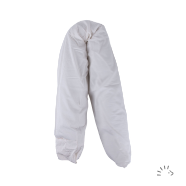 Iobio ammepude med speltskaller 170x20 cm - slange - white