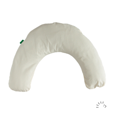 Iobio halvmåne med hirseskaller 85x12 cm - white