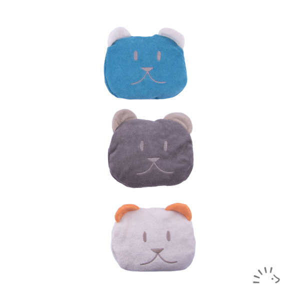 Iobio kirsebærstenspose - teddy - assorteret farve