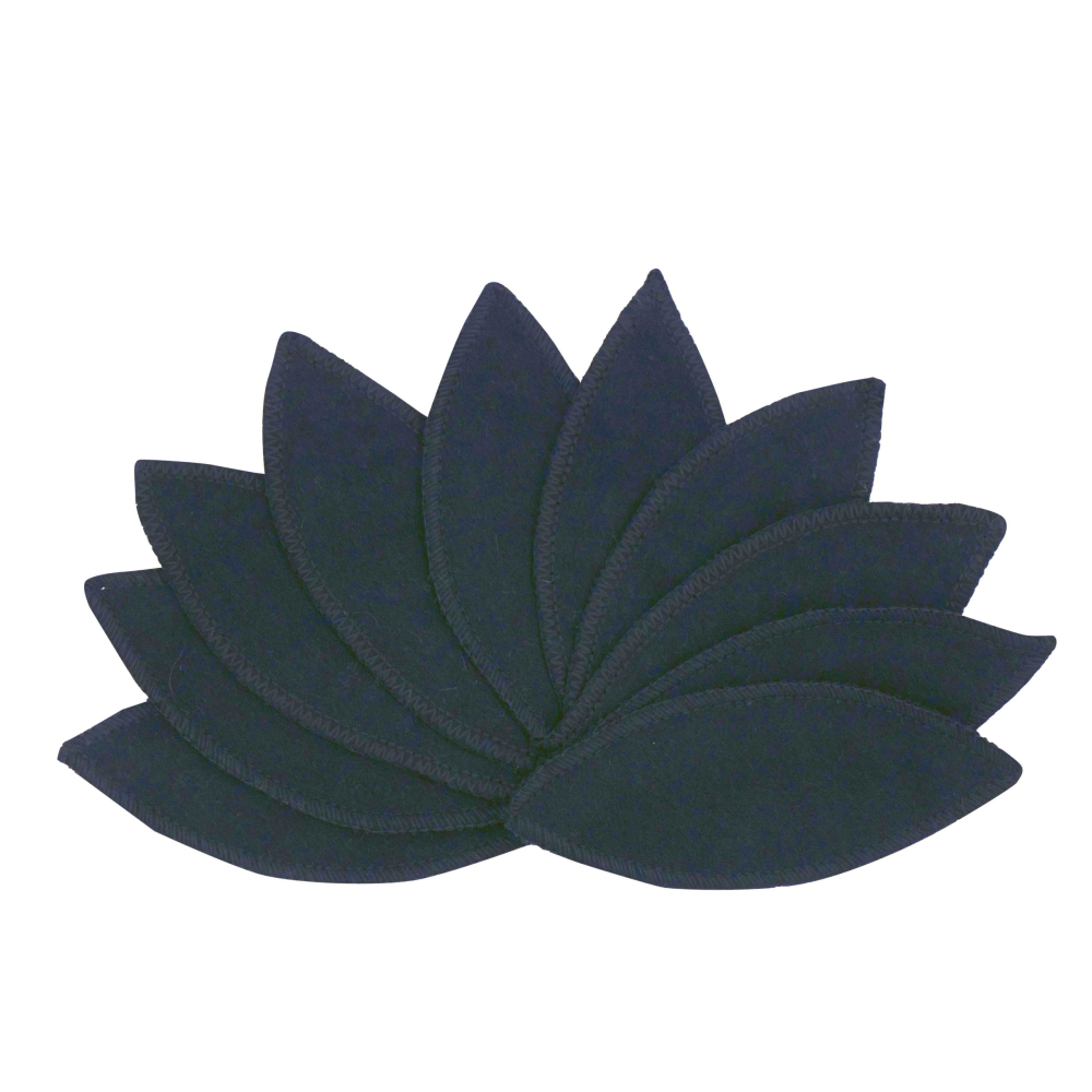 Billede af Imse Vimse labia pads i økologisk bomuld - sort - 10 stk