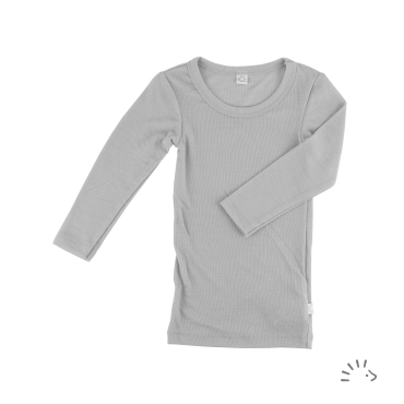 Iobio bluse i økologisk uld/silke - grey 