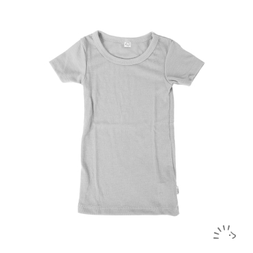 Iobio t-shirt i økologisk uld/silke - grey