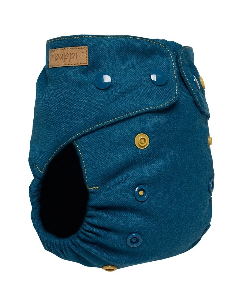 Billede af Puppi cover i merinould - royal blue - knapper - vælg størrelse - størrelse Onesize Plus