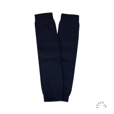 Iobio benvarmere i økologisk uld - dark blue