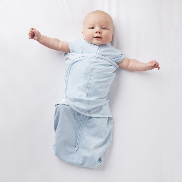 BreathableBaby 3-i 1-svøb – blue heather