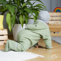 Iobio heldragt i bomuldsfleece - økologisk - grey melange