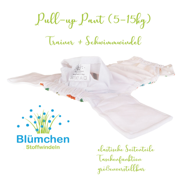 Blümchen trainingpants / pull-up onesize - cozy elephant