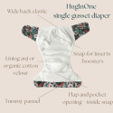 Heritage Hug onesize aio - cotta leaves