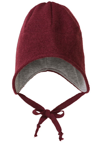 Disana vinterhue i økologisk kogt uld - cassis - GOTS - PREORDER