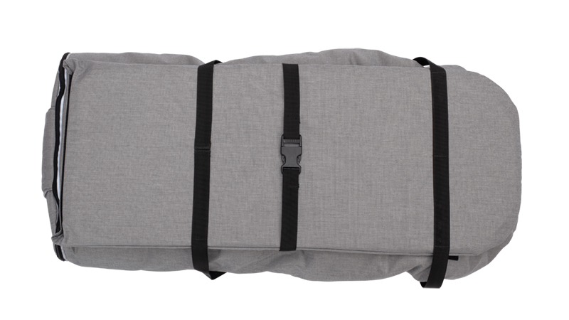 Se Naturkind økologisk bæreplade til kørepose i uld/bomuld - vælg farve - colour Siebenschläfer (grå meleret) hos Ko og Ko