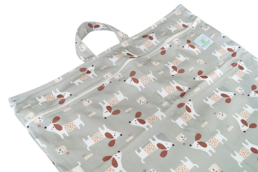 Blümchen wetbag large med lynlås og strop - cozy dog