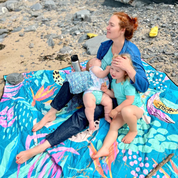 Little Lovebum picnictæppe vandtæt - 2x2 m - paradse