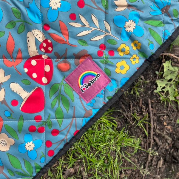 Little Lovebum picnictæppe vandtæt - 2x2 m - sherwood