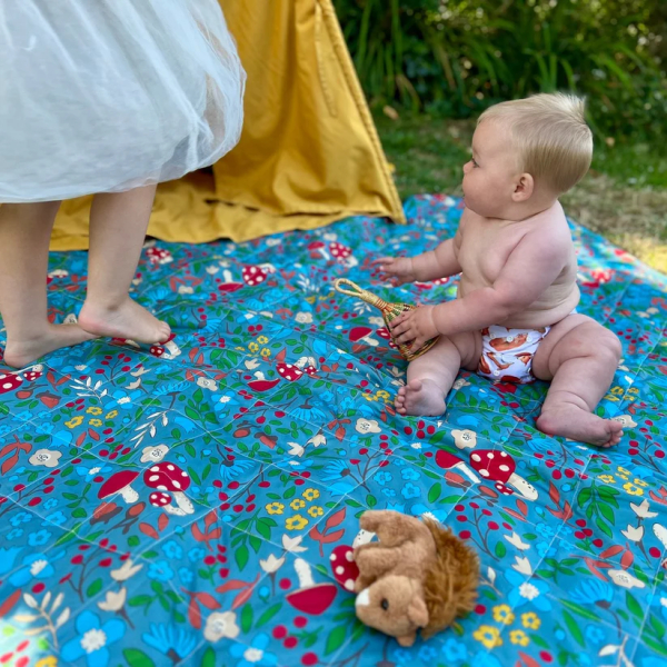 Little Lovebum picnictæppe vandtæt - 2x2 m - sherwood