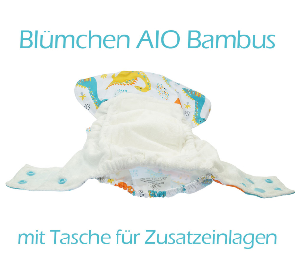 Blümchen onesize lejepakke - 30 bleskift - velcro