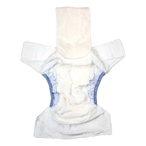 Happy Bear onesize AIO med dobbelt lækagebarriere - blue giraffe
