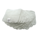 MuslinZ bambusvaskeklude i frotte - 20x20 cm - 12 pk - hvid