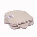 MuslinZ 12 pk - bambusvaskeklude i frotte - 20x20 cm - natur